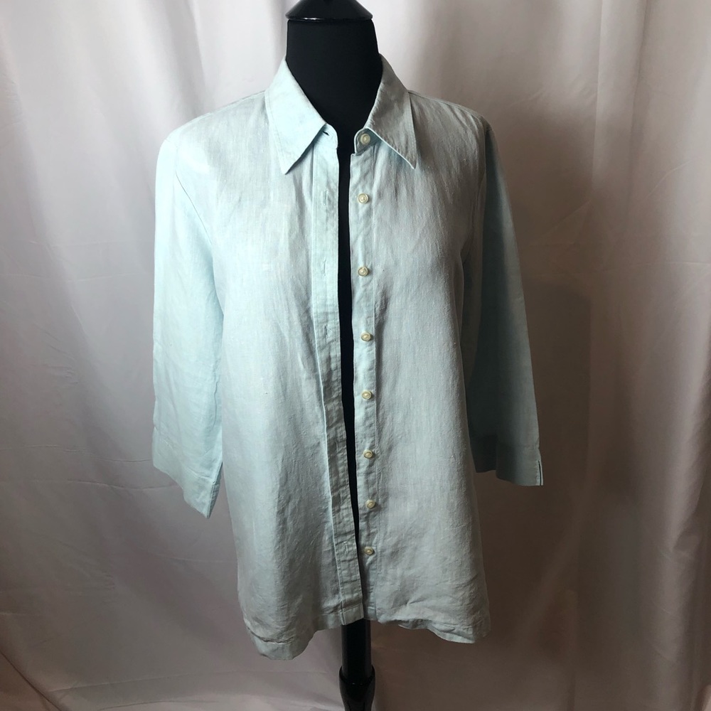 Land’s End 💯 linen blouse!